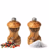 (6 Stück) PEUGEOT | BISTRO - Salz- & Pfeffermühle - Olivenholz - Höhe: 100mm