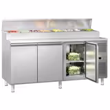 Commercial Refrigerated Prep Table ECO - 3 Doors - for 10× GN 1/3 - ECO Line, top-insulated