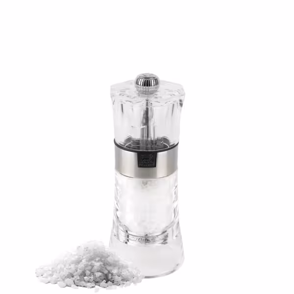 (6 pieces) PEUGEOT | OSLO - Salt Mill - Acrylic/Stainless Steel - Height: 140mm