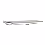 Ripiano per ERP205 - Acciaio inox - 2000x500mm