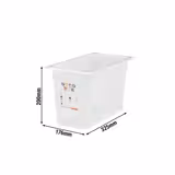 (6 Stück) CAMBRO | SafeTrak - Polypropylen-Behälter GN 1/3 - Milchig - Höhe: 200mm