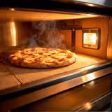 Elektrische pizzaoven (chamotte bakvloer) - 1320x850x385mm - 1 kamer - 1x6 pizza’s Ø30cm - tot 450°C - Handmatig