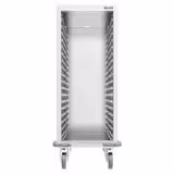 In acciaio inox Carrello portavassoi universale - per 20 vassoi GN 1/1 (530x325mm) oppure 10 vassoi GN 2/1 - con ruote ø140mm (2 con freno)