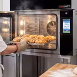 Bäckerei-Heißluftofen mit Dampffunktion - Touch - 5x EN 600x400 - inkl. Untergestell