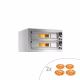 Elektrische pizzaoven - 4+4x 33cm - Handmatig
