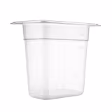 (6 stuks) Polycarbonaat GN-bak GN 1/9 - transparant - 1,27 liter - Diepte: 150mm