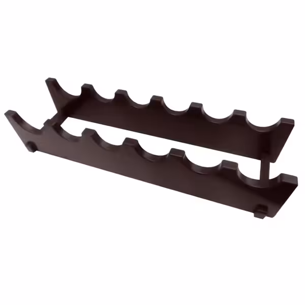 Dough Roller Mount – 6-Slot - Wall-Mount - Food-Safe Plastic - 660×660×210 mm