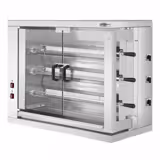 Elektro Hähnchengrill - 9 kW - mit 3 Spießen für bis zu 18 Hähnchen