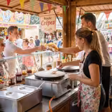 A gás Crepeira - Termóstato manual - Simples (1 placa)