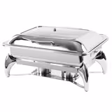 Chafing dish - GN 1/1 - com tampa de vidro com fecho suave (soft-close)