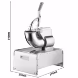 Pöytämallinen jäämurskain - 5 kg/min - 350 W - Ruostumaton teräs