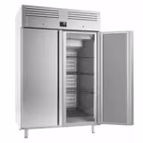 Bäckerei-Kühlschrank Edelstahl Premium PLUS - EN 600x400 - 1240 Liter - mit 2 Türen