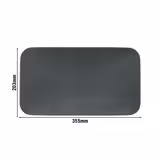 (2 pezzi) SELTMANN WEIDEN | Piatto Coup - rettangolare piano - 350x200 mm - antracite