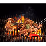 Forno a brace / Forno a carbone - 890mm - Nero