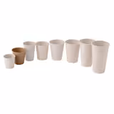 (1000 Stück) Pappbecher - 150ml - Ø 80mm - Braun