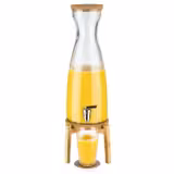 Juoma-annostelija - FRESH WOOD - 2-osainen setti - lasiastia hanalla - 4,5 L - sis. jalustan