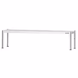 Stainless Steel Overshelf - 2000x370mm - height-adjustable