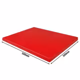 Vágólap - 300x500 mm - Vastagság: 20 mm - HACCP - HDPE 500 - piros - csúszásgátló gumitalpakkal - mosogatógépben mosható