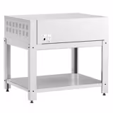Electric Deck Pizza Oven - Single Deck - Refractory Stone Deck - 9 x Ø 30cm (12") - Mechanical Controls - up to 450°C - incl. Base frame