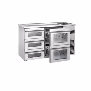 Pivski Štand PREMIUM - 1550x700mm - 5 Staklenih Ladica