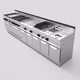 Commercial Electric Griddle - 9.6kW - Smooth Plate - Cooking area: 800x714mm - on Stand