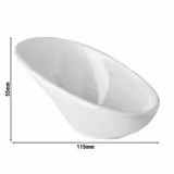 (12 pz) Coppetta per salse - FRIENDLY - PET monouso - 40ml - 115x60x55mm - Bianco