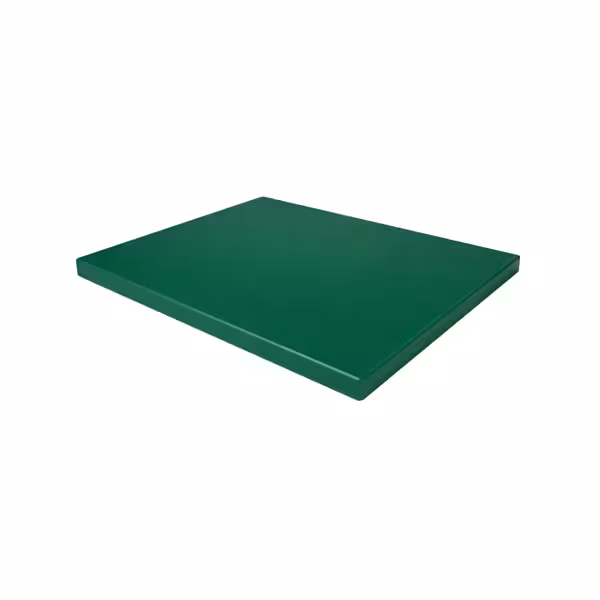 Daska za rezanje HACCP - 250x400 mm - Debljina: 20 mm - polietilen (HDPE 500) - Zelena - Periva u perilici posuđa
