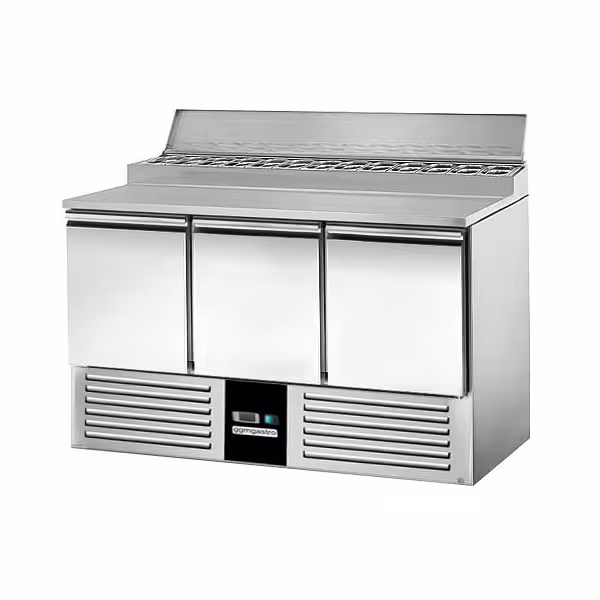 Saladette PREMIUM - 1370mm - 3 Türen - für 8x GN 1/6