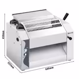 Deeguitrolmachine - voor 320mm pasta- & pizzadeeg - deegdikte 0mm tot 10mm
