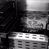 	Mini afumătoare  – manuala – cu 2 rafturi și ușă din sticlă – negru