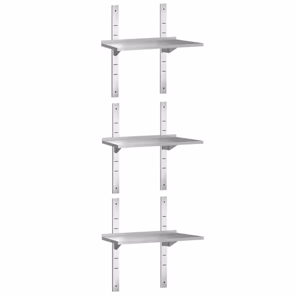 3-laags RVS wandplank PREMIUM - 600x400mm