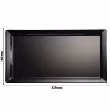 (6 uds) Bandeja GN GN 2/4 - Melamina - PURE - 530x162mm - Altura: 30mm - Blanco - apilable - apta para lavavajillas