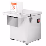 Elektryczna szatkownica do warzyw – 200 W – w zestawie tarcza tnąca 4 mm i 5 sit do krojenia w kostkę  