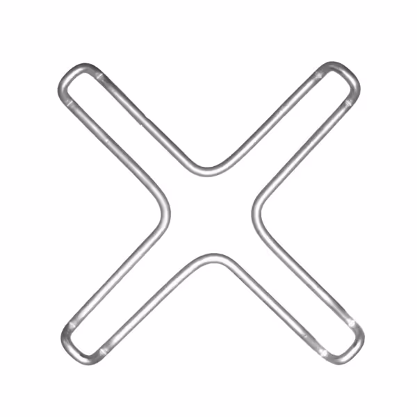 Alev azaltıcı - 229x299x50mm - krom kaplama metal - uyumlu: GKOZ1 & GKOZ2