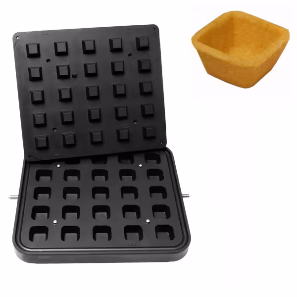 Plates for Tartelette Machine TMPIC - Shape: 25x Square - 40x40mm