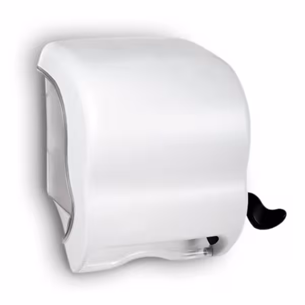 Handdoekroldispenser met hendel