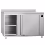 ECO Commercial Heated Worktop cabinet - 1200x600mm - with raised edge & sliding doors - digital