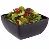 (6 adet) Kase - SLATE - Melamin - 1,5L - köşeli - 190x190mm - Derinlik:90mm - Siyah