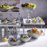 (6 pieces) Melamine Dip Serving Bowls – ASIA PLUS - 600 ml - Ø 75 mm - White