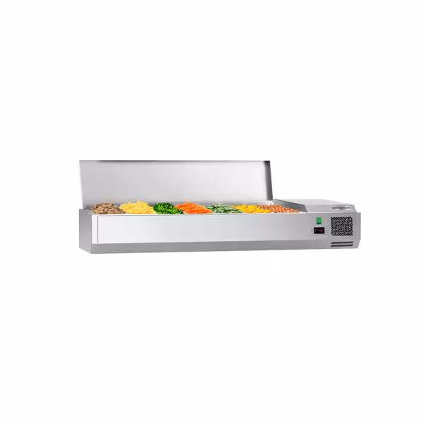 Kühlaufsatzvitrine ECO - 1500x335mm - 7x GN 1/4