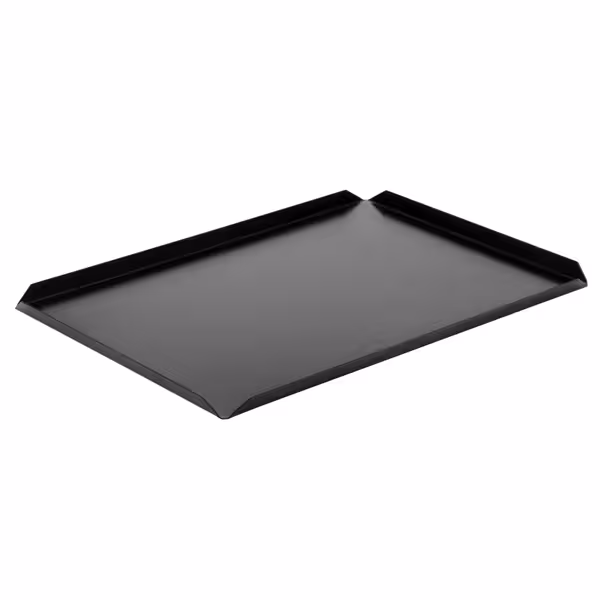 (5 pcs) Serving Platter - Aluminium - 400x250x10mm - Black