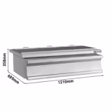 Duvar Tipi Kömürlü Izgara - 1210mm - 3 adet ızgara - ızgara ölçüsü: 1210x689mm