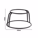 Suporte elevado para buffet FRIDA - Estrutura metálica - Preto - Altura:160mm - compatível com 85230#6 & 85231#6