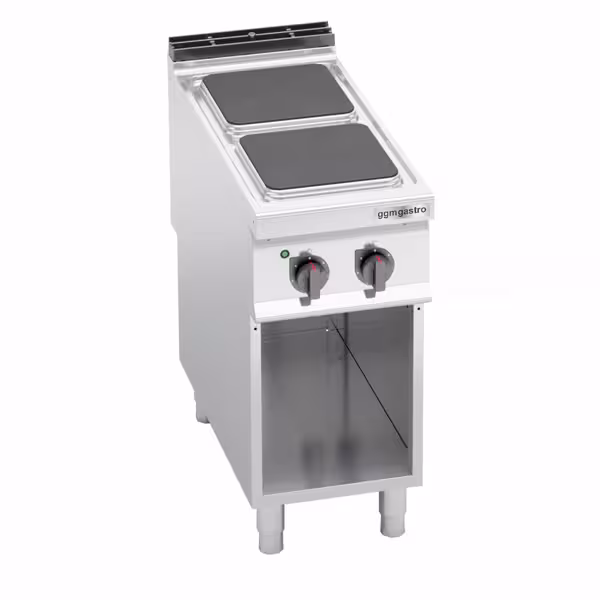 Ηλεκτρική κουζίνα - 7 kW - 2 Τετράγωνες Εστίες 