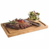 (6 stuks) Steakplank - OAK - 370x250mm - geolied eikenhout