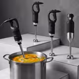 Commercial Heavy Duty Stick Blender - with Detachable 300mm Shaft & Whisk Attachment - 650W - Variable Speed