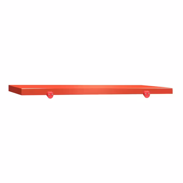 Schneideplatte für Arbeitstisch - 1200x600mm - HACCP-Konform - Rot