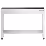 Table de travail en inox PREMIUM - 1000x800mm - avec étagère basse - avec dessus en granit