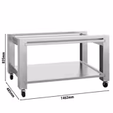 Support pour four à pizza - 1462x485x835mm - Inox - compatible avec Four à pizza POP634E