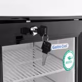 GASTRO-COOL | Commercial Mini Bar Fridge  – 62 L – 430 mm – Lockable – 2–10 °C – Black